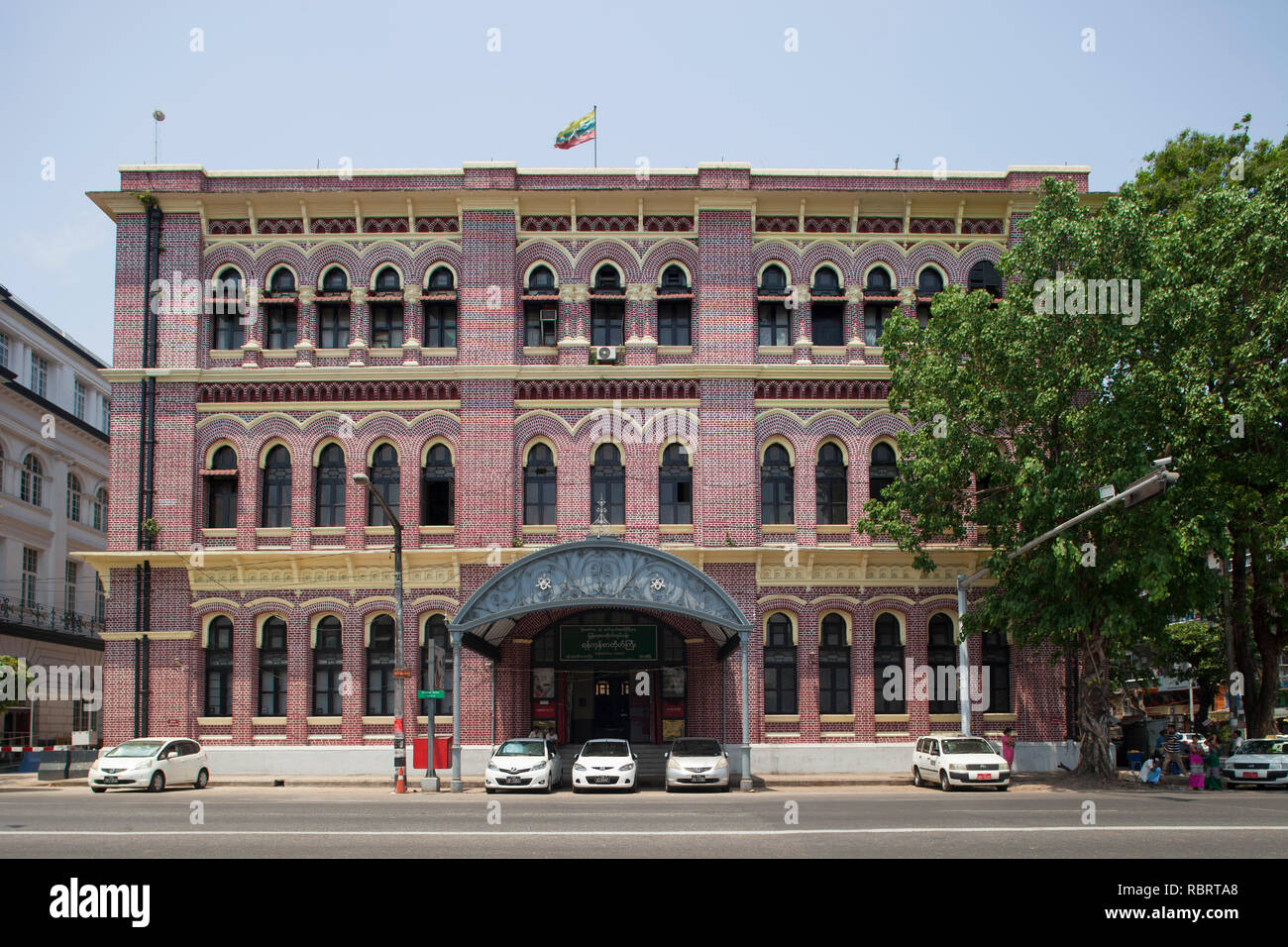 Central Post Office built in 1908, Yangon, Myanmar, Asia Stock Photo