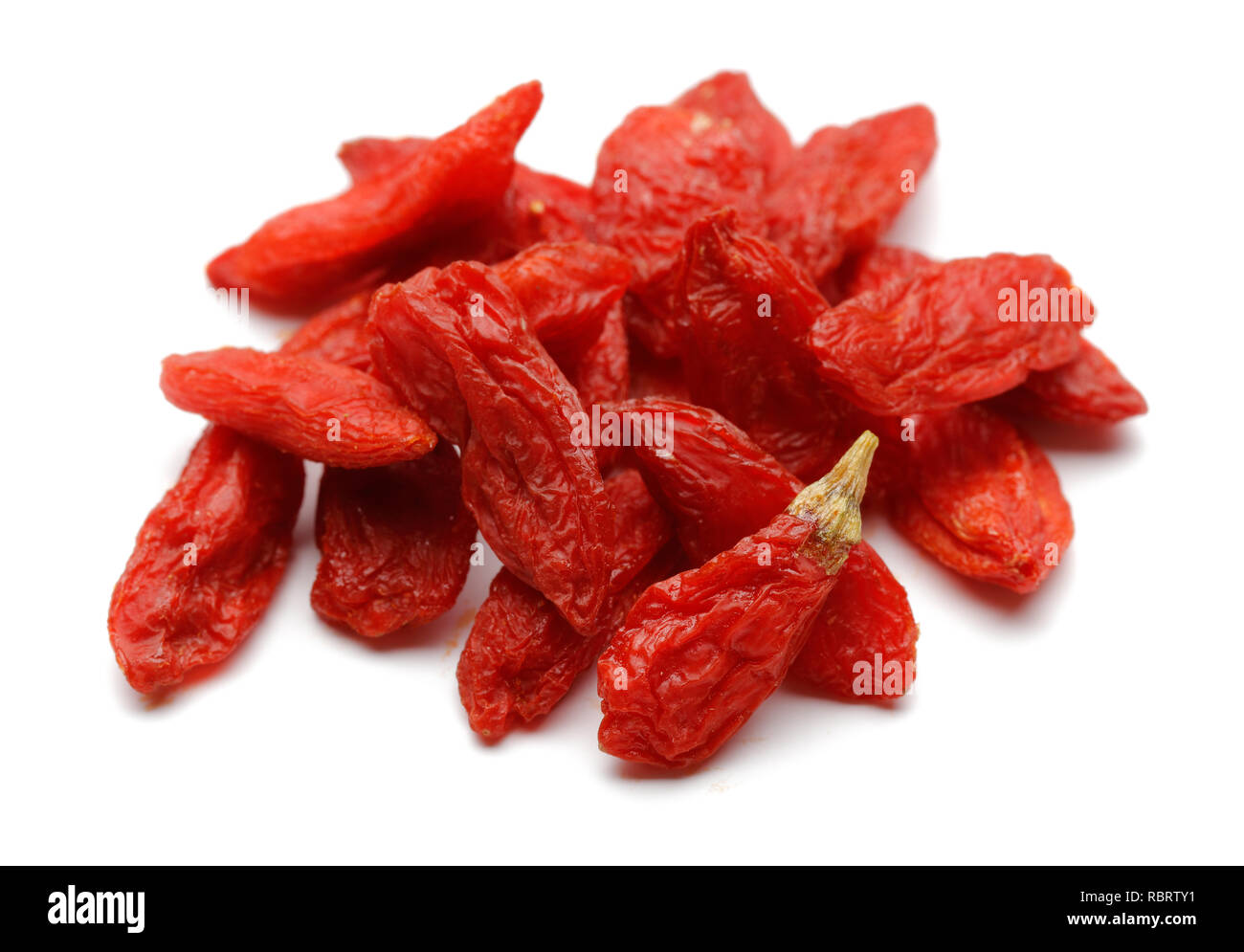 Dried goji berries isolated on white background Stock Photo Alamy