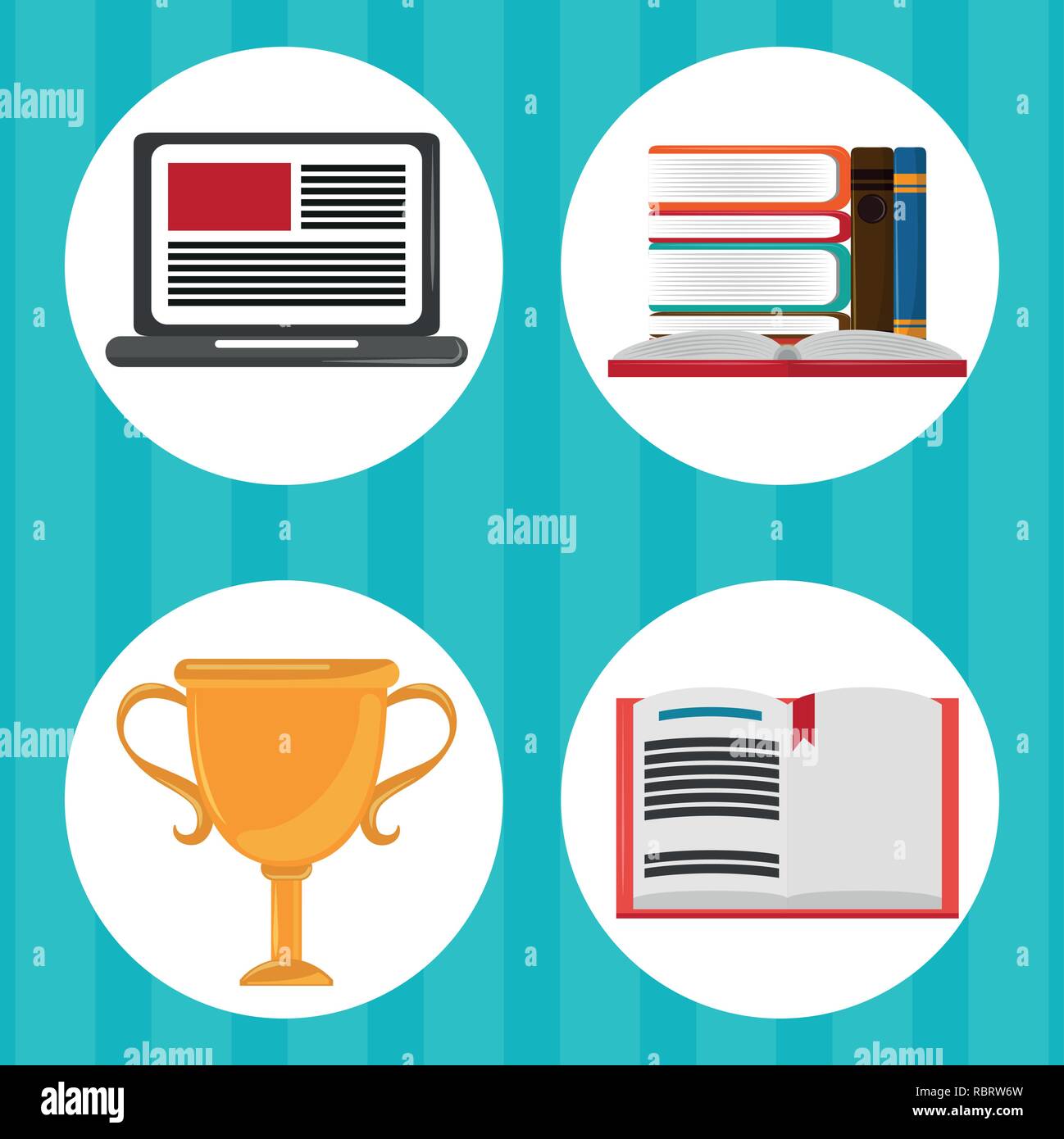 global distance education Stock Vector