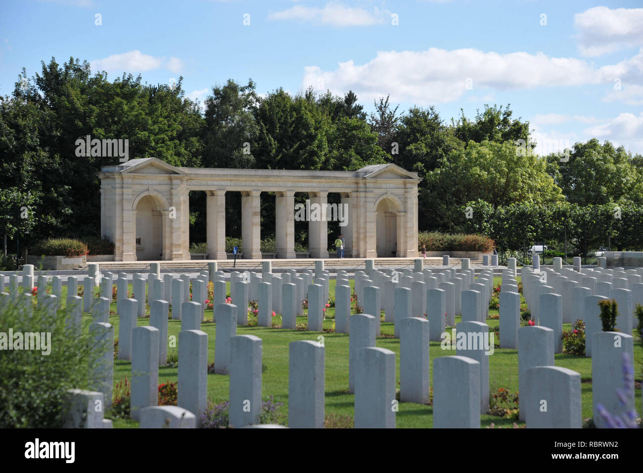 Bayeux War Cemetery, Bayeux, Normandy, France Stock Photo