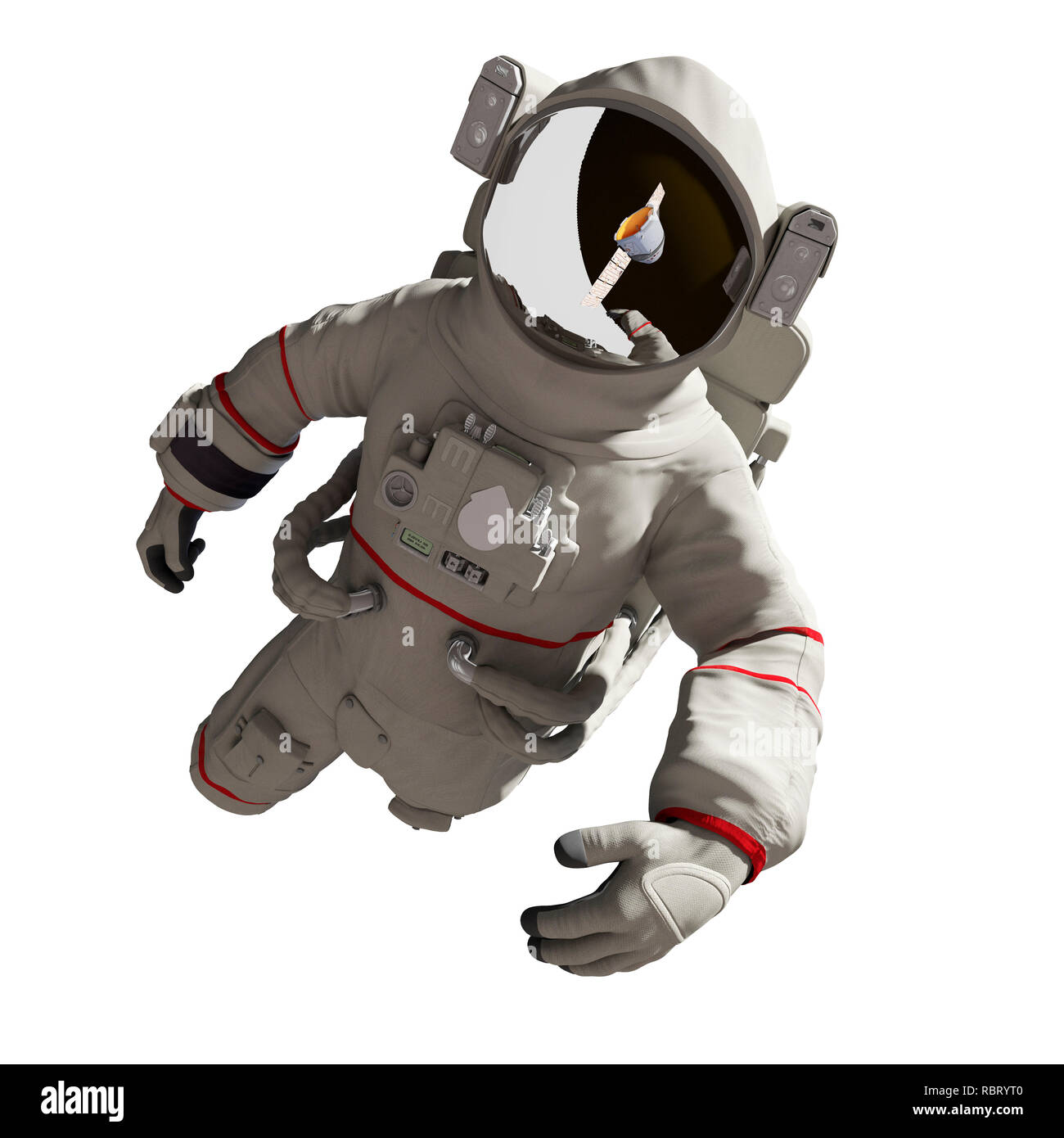 Illustration of an astronaut. Stock Photo