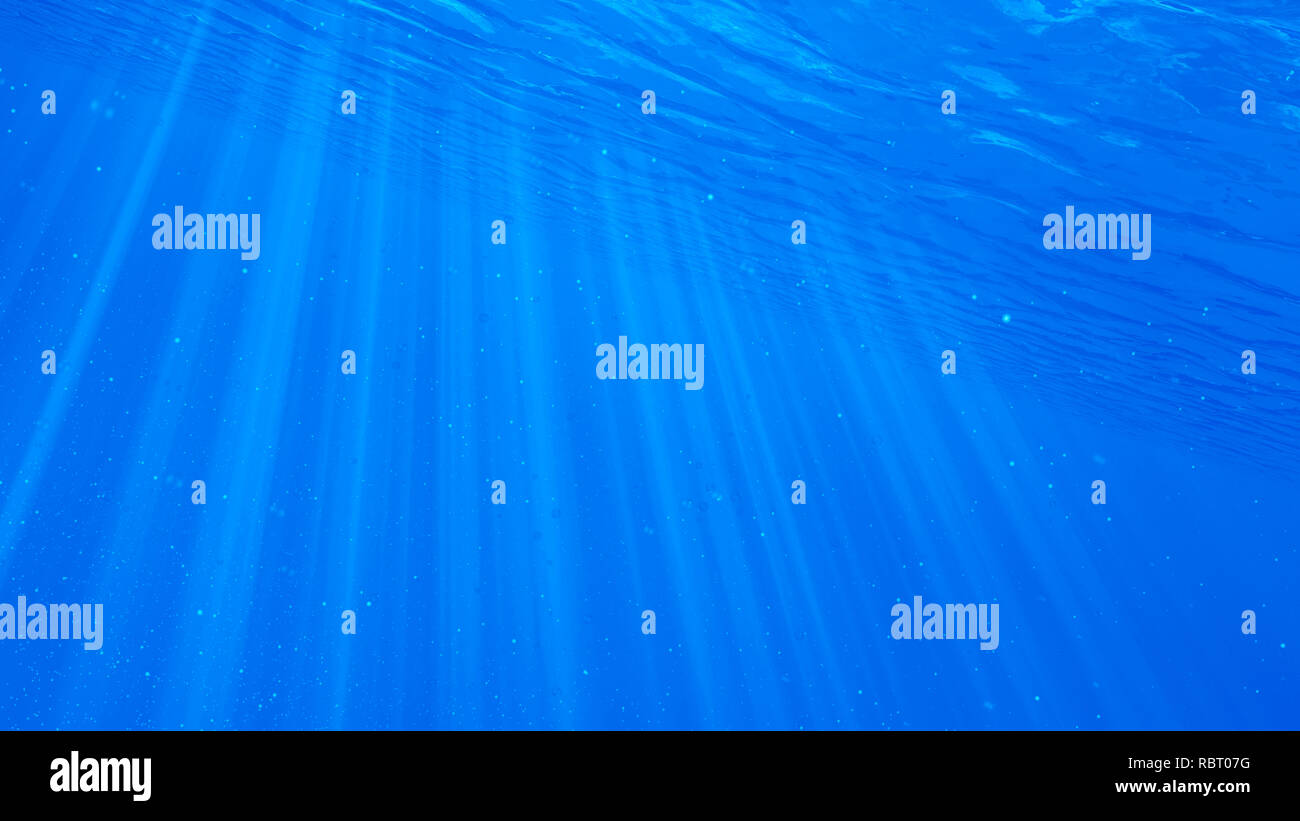 Illustration of an underwater scene Stock Photo - Alamy
