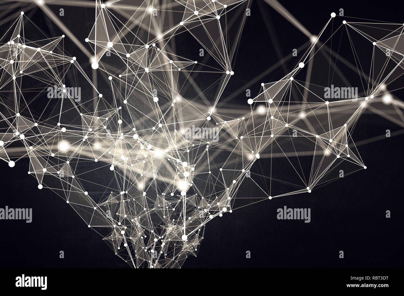 Computing connection structure. 3d rendering Stock Photo - Alamy