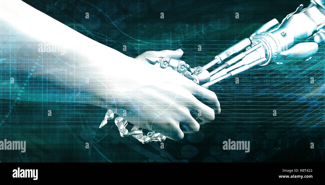 Disruptive Technology and Science Engineering in Robotics Stock Photo ...