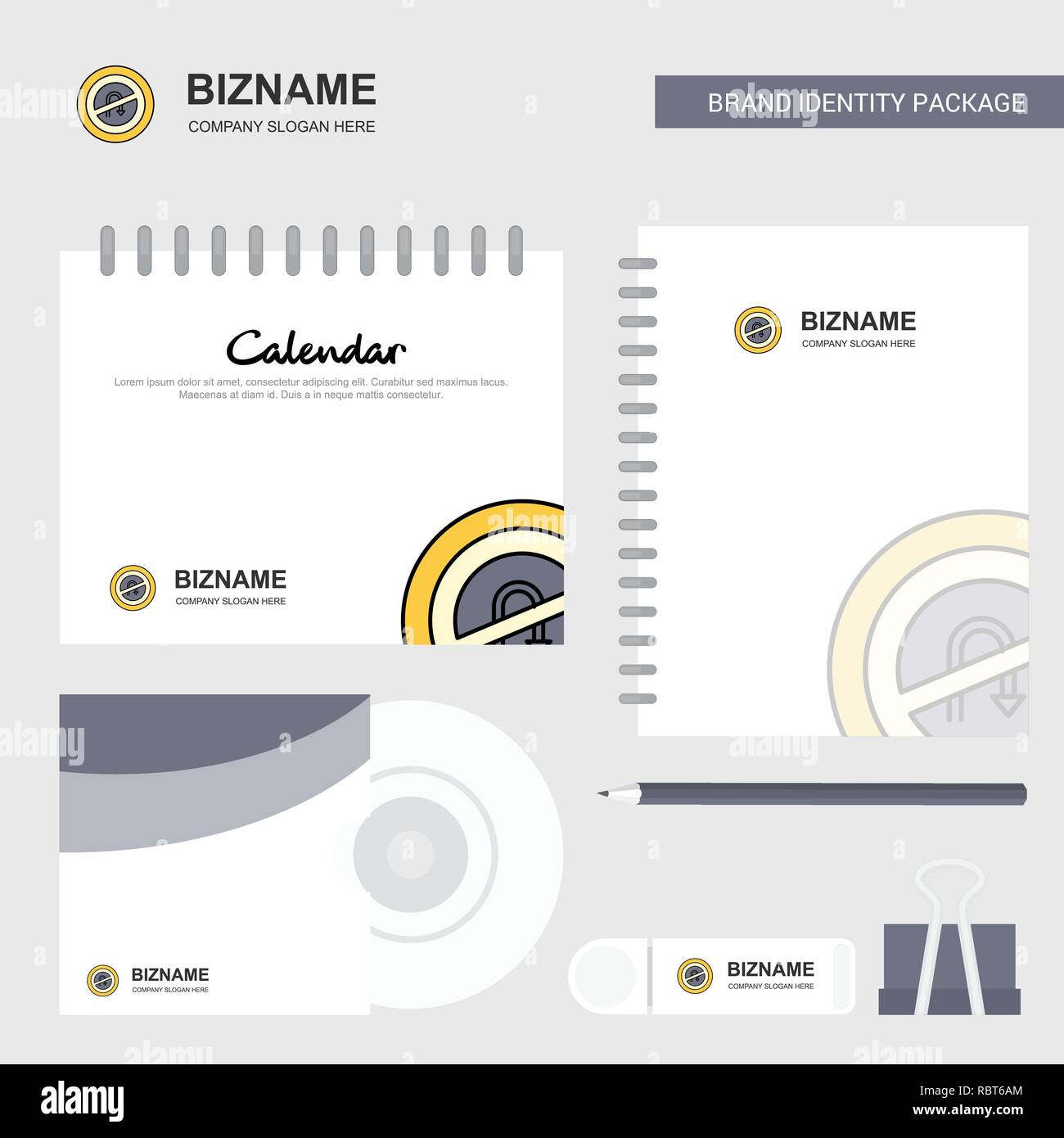 No U Turn Road Sign Logo Calendar Template Cd Cover Diary And