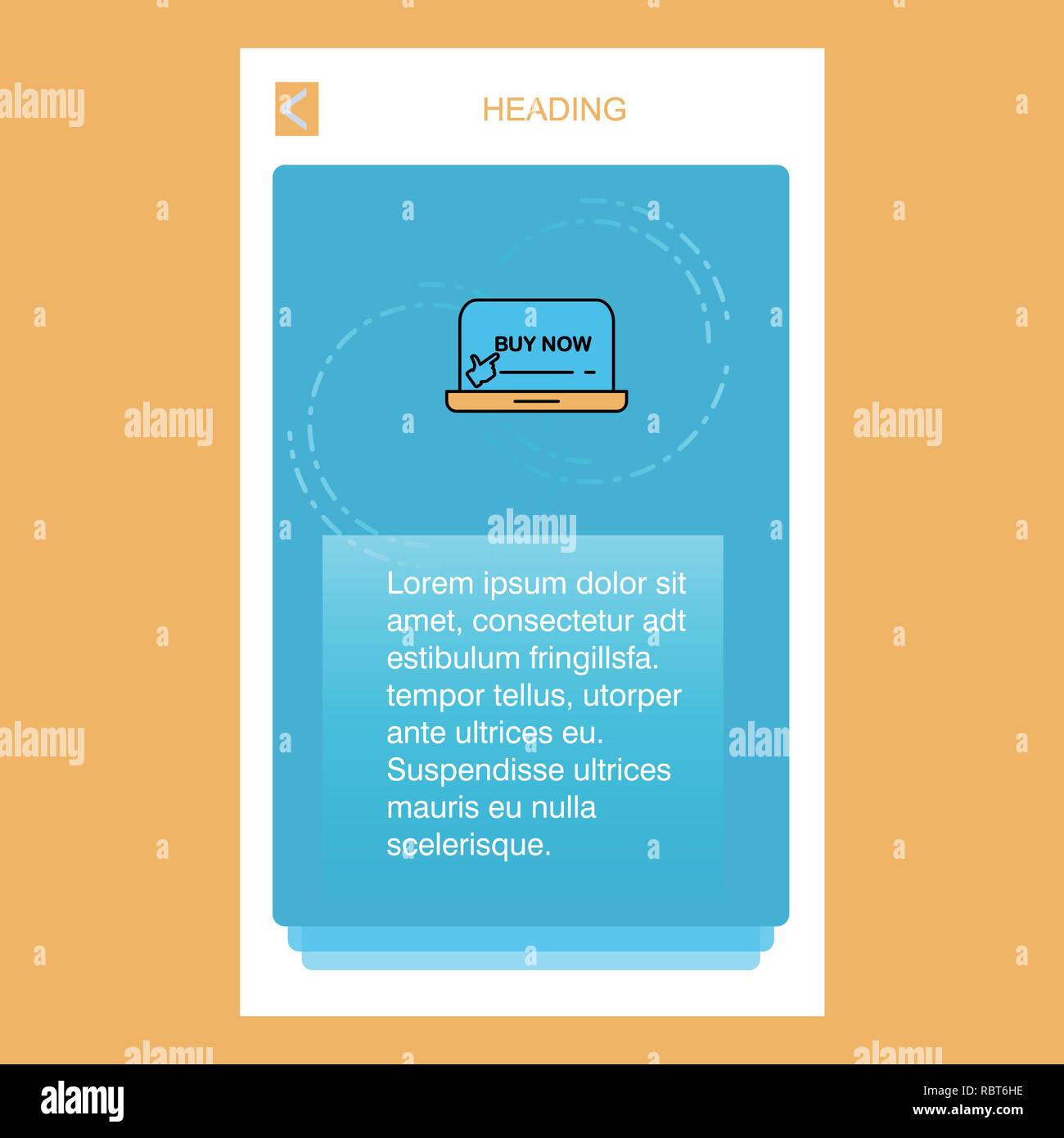 Online Shopping Mobile Vertical Banner Design Design Vector Stock