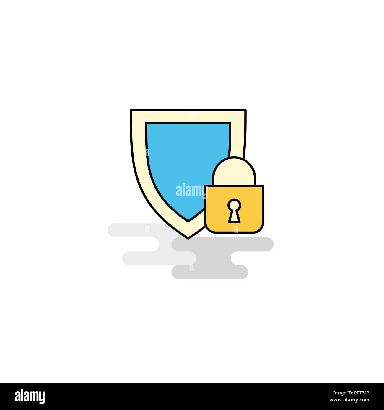 Flat Protected Icon. Vector Stock Vector Image & Art - Alamy