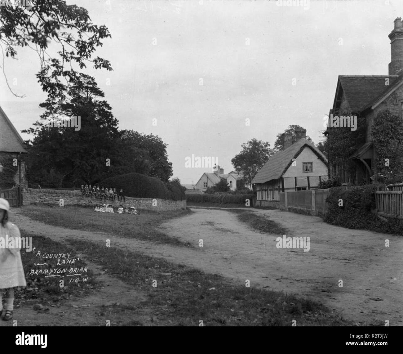 'A country lane' Brampton Brian (1295075 Stock Photo Alamy