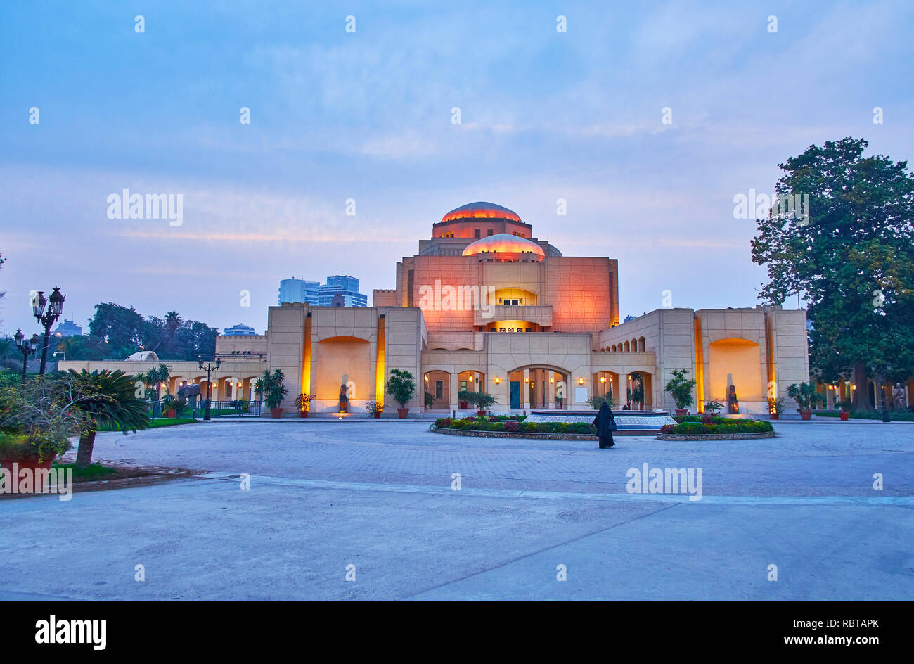 Enjoy the scenic modern building of Cairo Opera House, walking in