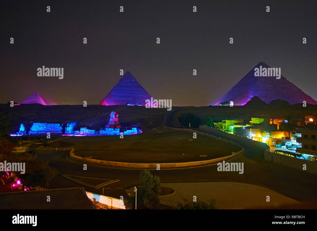 Visit interesting light performance in Giza Necropolis and enjoy the