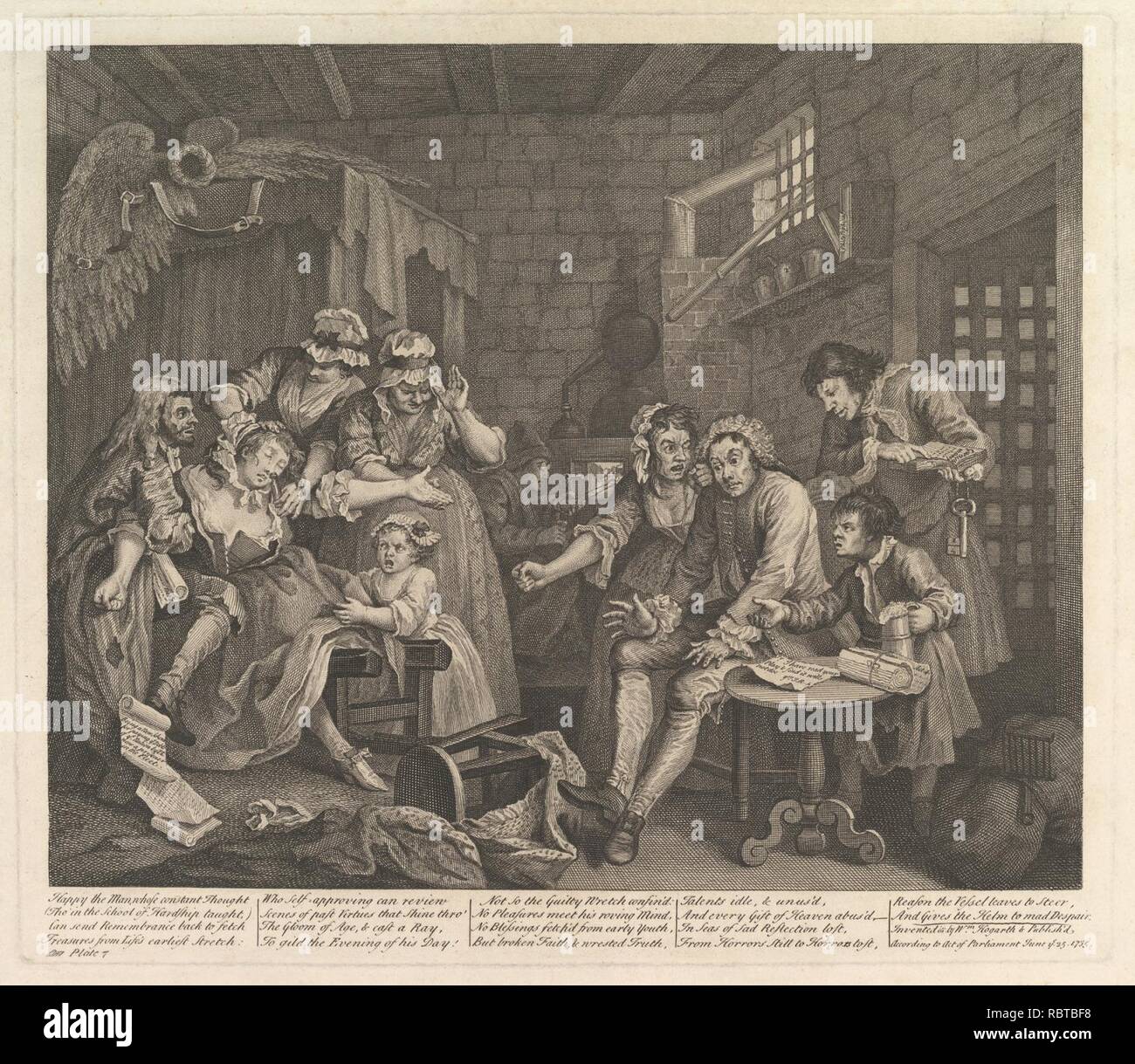 A Rake's Progress, Plate 7 Stock Photo Alamy