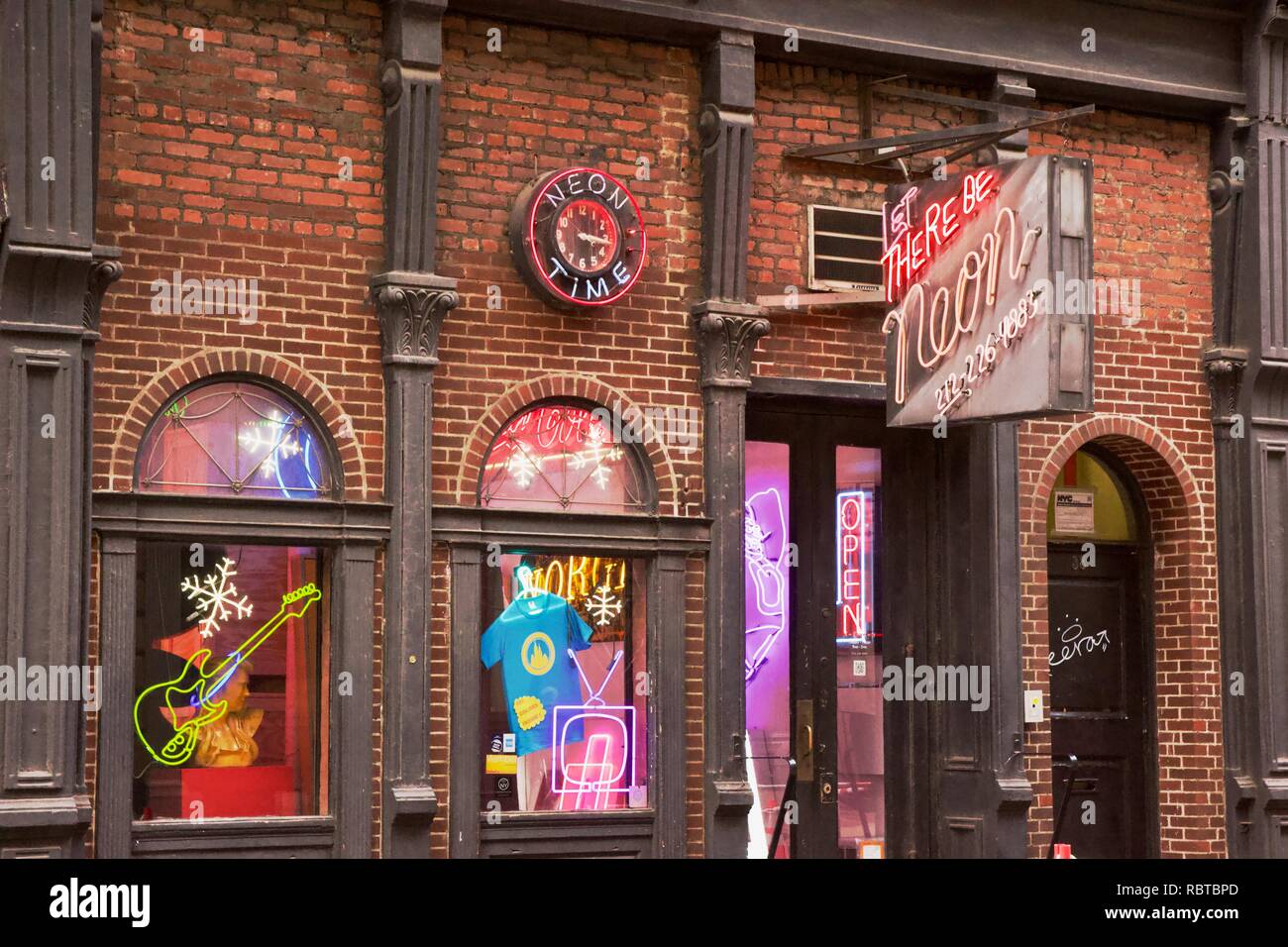 Let there be neon is a Neon sign store in Tribeca, Lower Manhattan, New