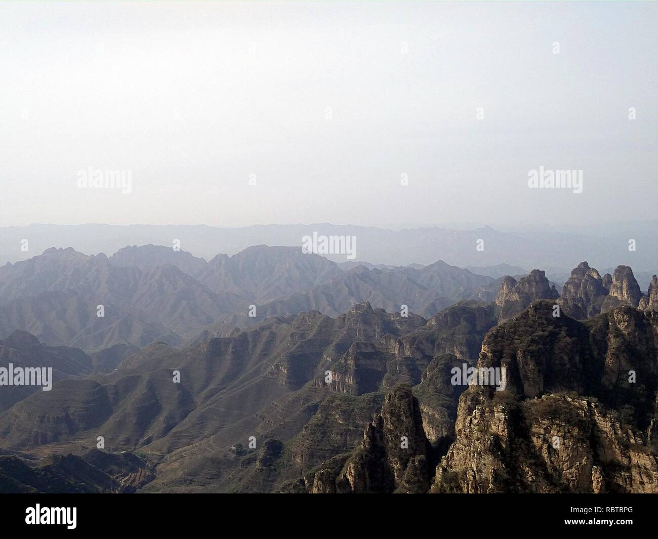 A rolling vista of Mount Langya in Hebei, picture1. Stock Photo