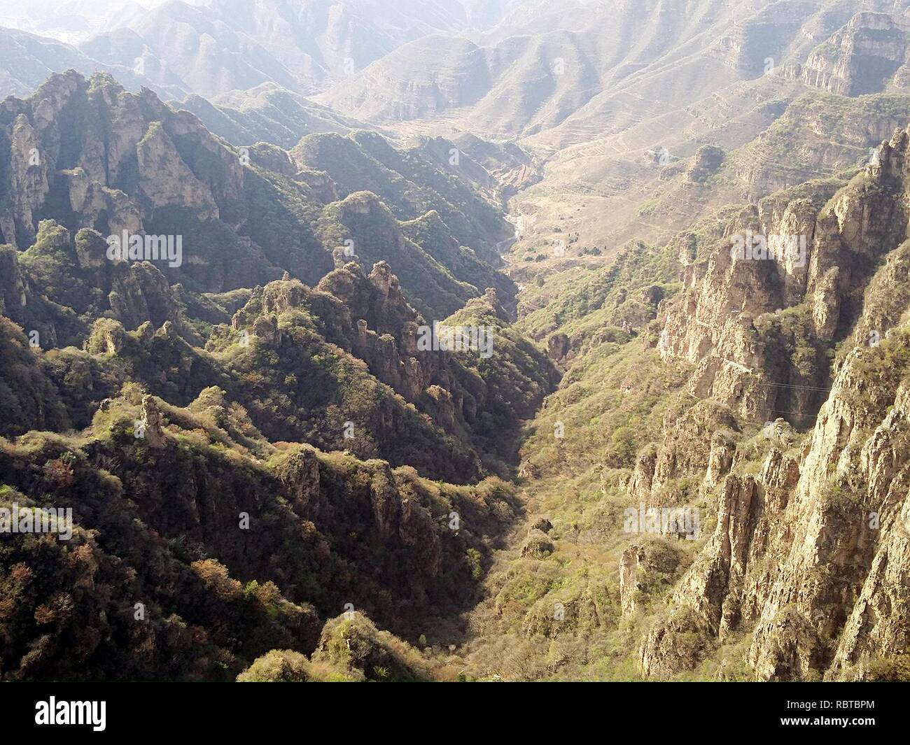 A rolling vista of Mount Langya in Hebei, picture4. Stock Photo