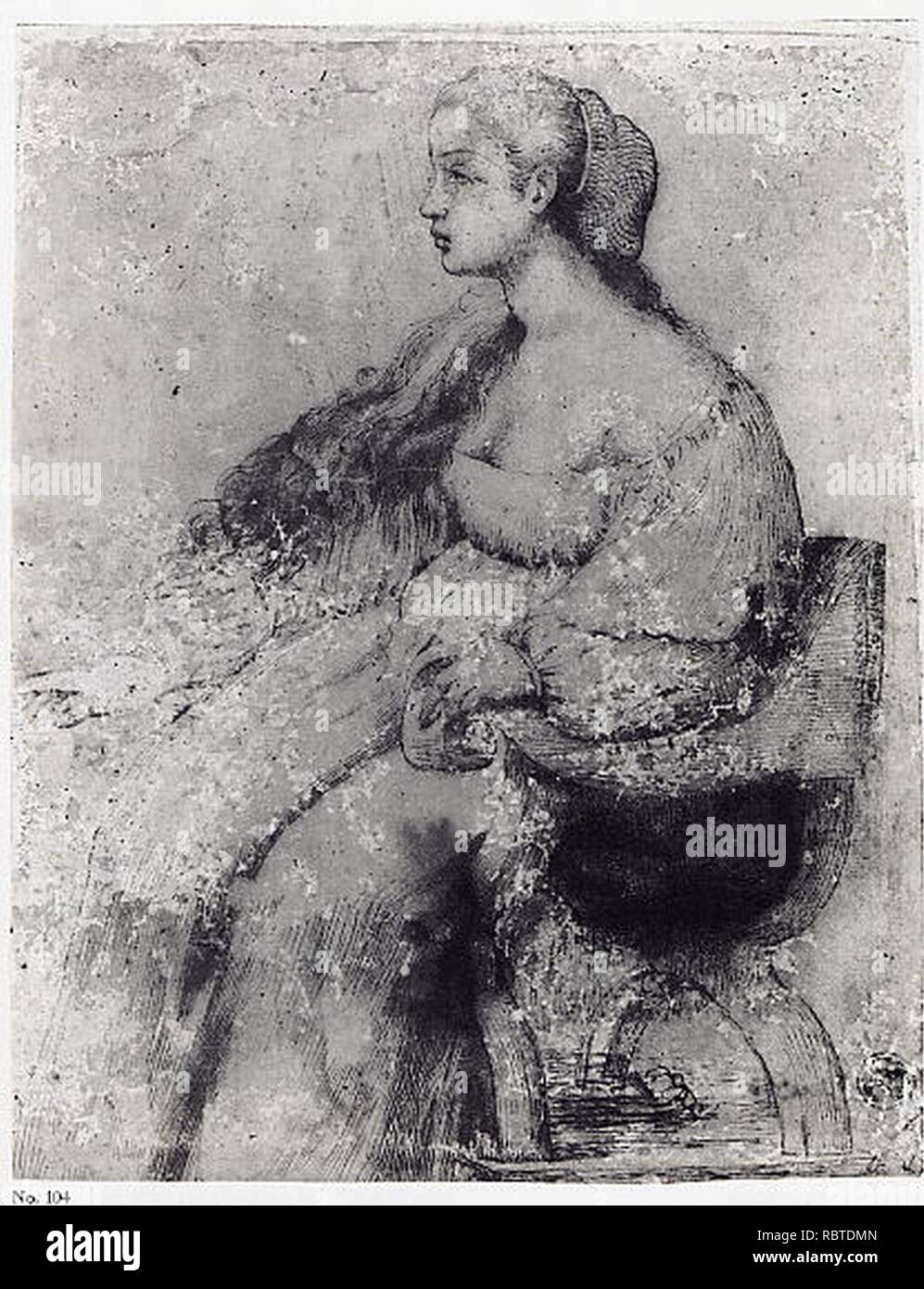 Woman seated in a chair hi-res stock photography and images - Alamy