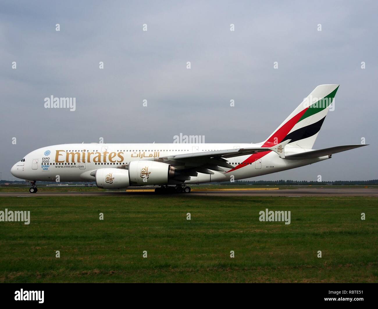 A6-EEB Emirates Airbus A380-861 - cn 109, 13 jun -2013 pic5. Stock Photo