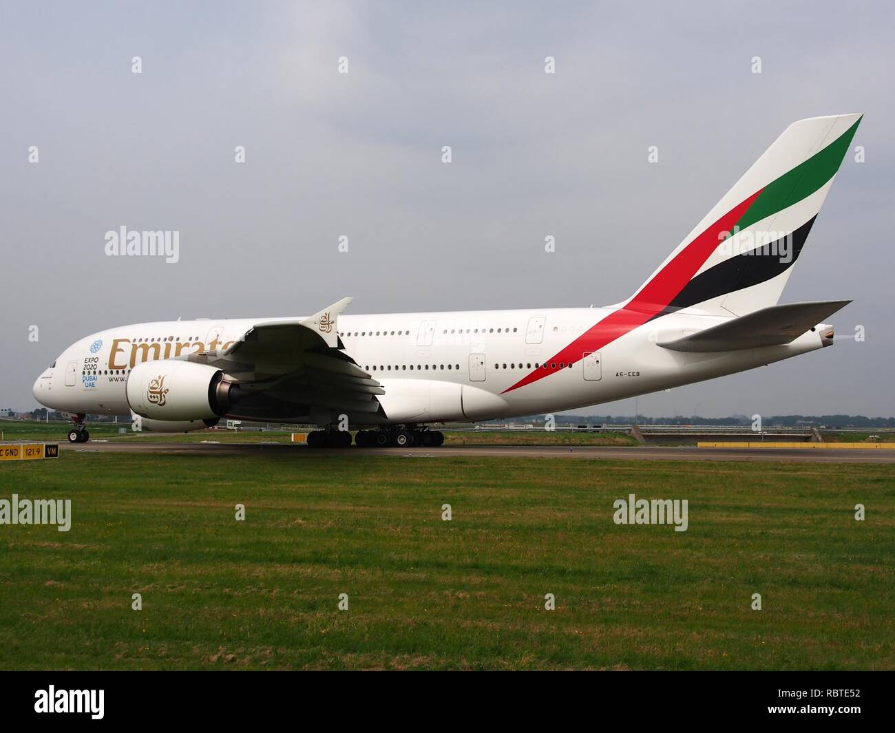 A6-EEB Emirates Airbus A380-861 - cn 109, 13 jun -2013 pic6. Stock Photo