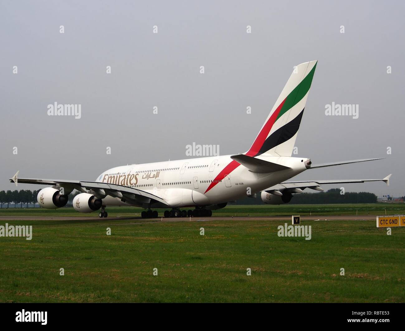 A6-EEB Emirates Airbus A380-861 - cn 109, 13 jun -2013 pic7. Stock Photo
