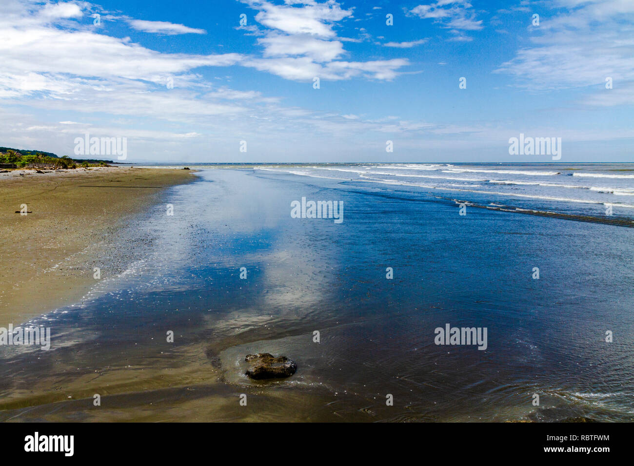 Rio Verde beach landscape Esmeraldas Ecuador South America Stock Photo