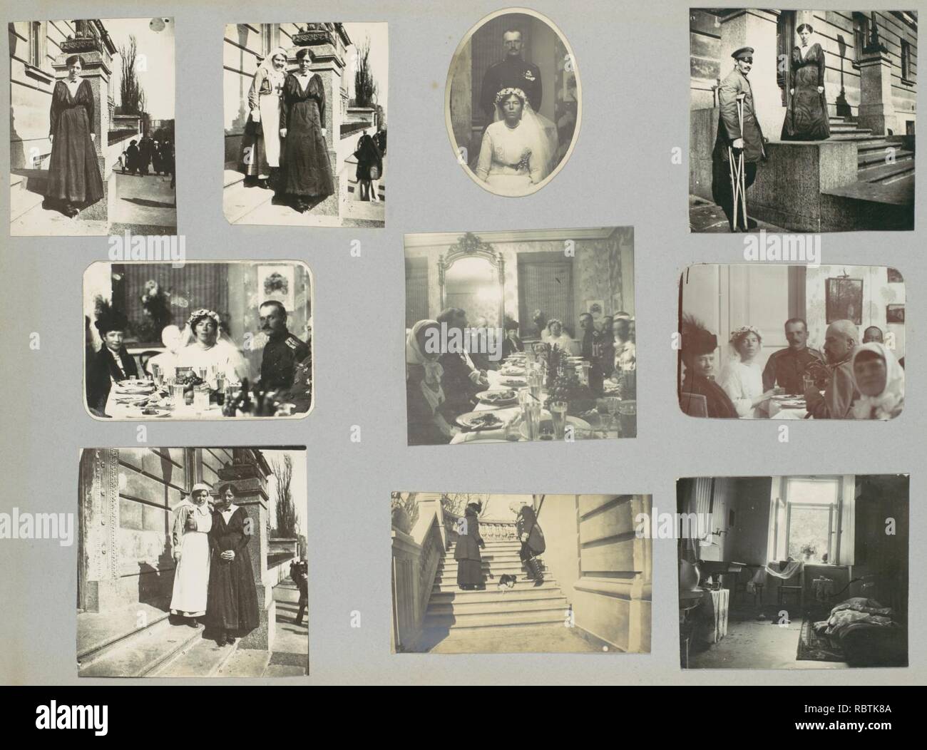 -Personal Travel Album Made by the Dowager Empress Maria Feoderovna Showing Events in the Daily Life of the Russian Imperial Family- Stock Photo