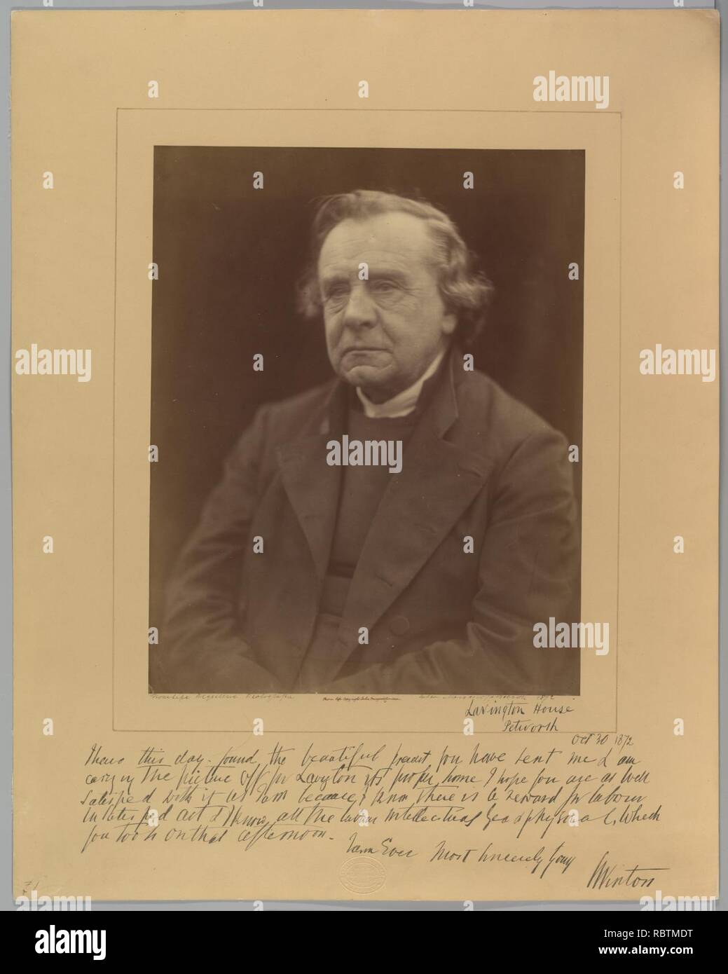 -The Lord Bishop of Winchester, Samuel Wilberforce Stock Photo - Alamy