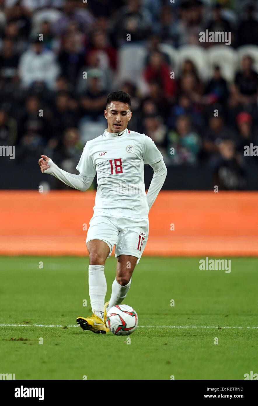 Abu Dhabi, UAE. 12th Jan, 2019. 11th January 2019, Mohammed bin Zayed Stadium, Abu Dhabi, United Arab Emirates; AFC Asian Cup football, Philippines versus China; Patrick Reichelt of Philippines Credit: Action Plus Sports Images/Alamy Live News Stock Photo