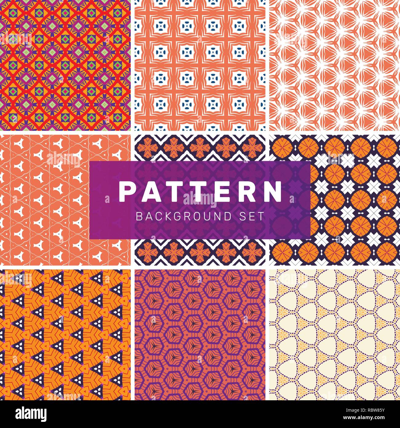 Eight Universal Pattern Universal elements set hi-res stock photography and images - Alamy