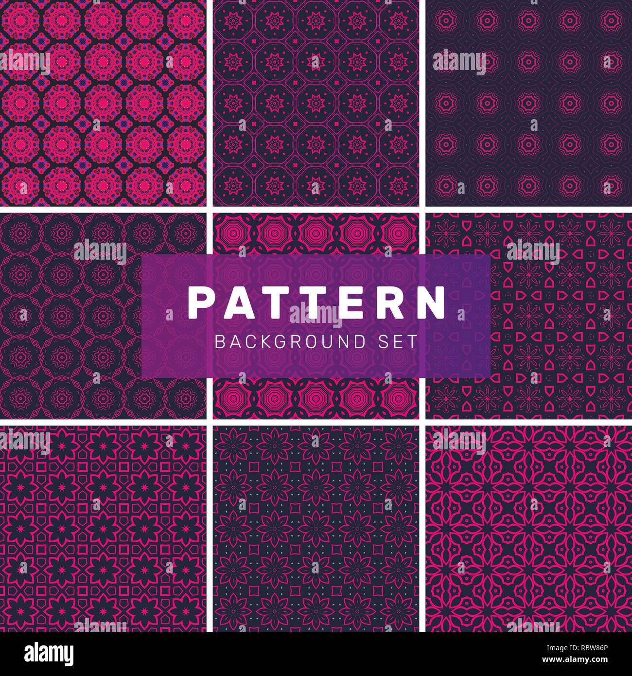 Geometric Pattern Vs Abstract Pattern Indesign Stylish patterns Stock Vector Images - Alamy