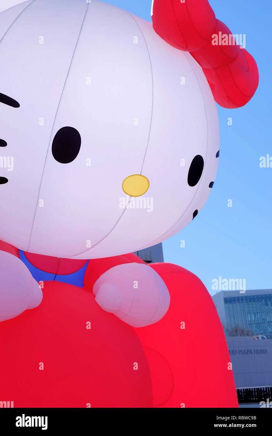 Hello Kitty a note Japanese popular anime figure displyed on the street of  Tama Center Area Stock Photo  Alamy