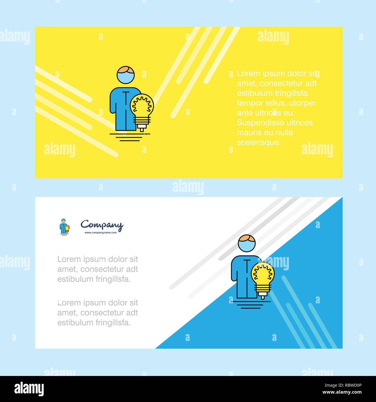 Idea Abstract Corporate Business Banner Template Horizontal