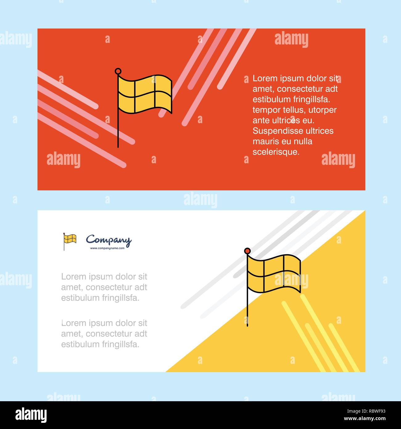 Sports Flag abstract corporate business banner template, horizontal