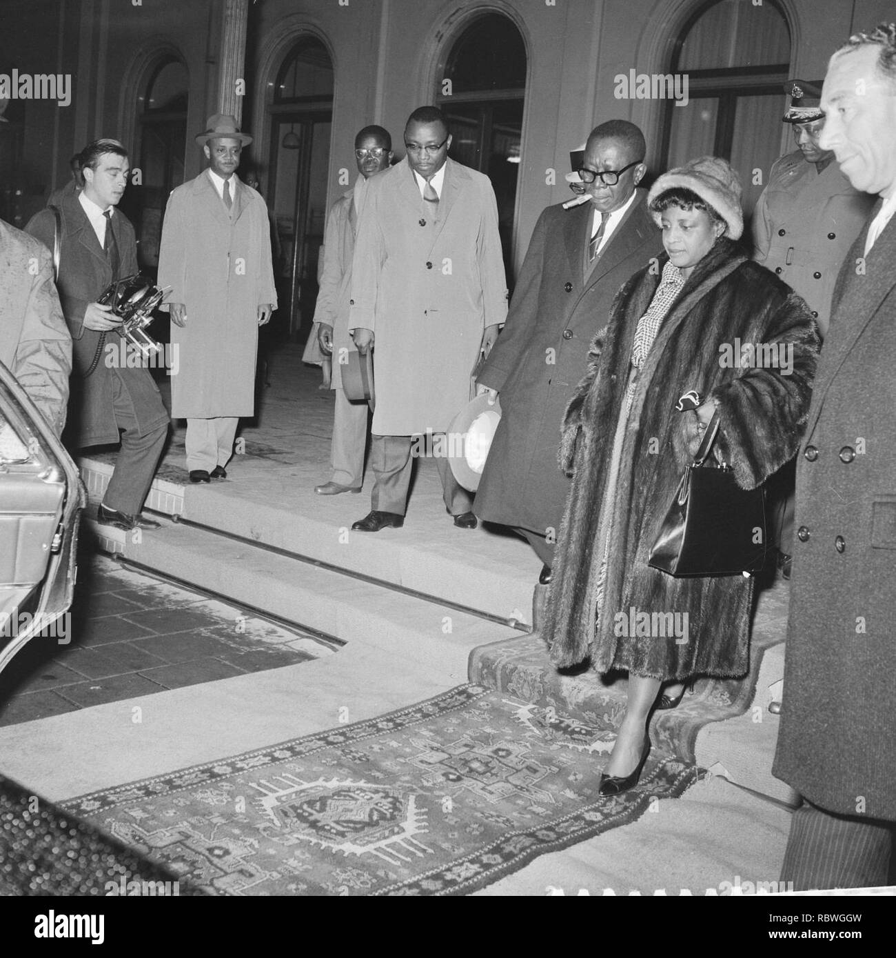 Aankomst president Tubman van Liberia in Den Haag, Bestanddeelnr 911-6706. Stock Photo