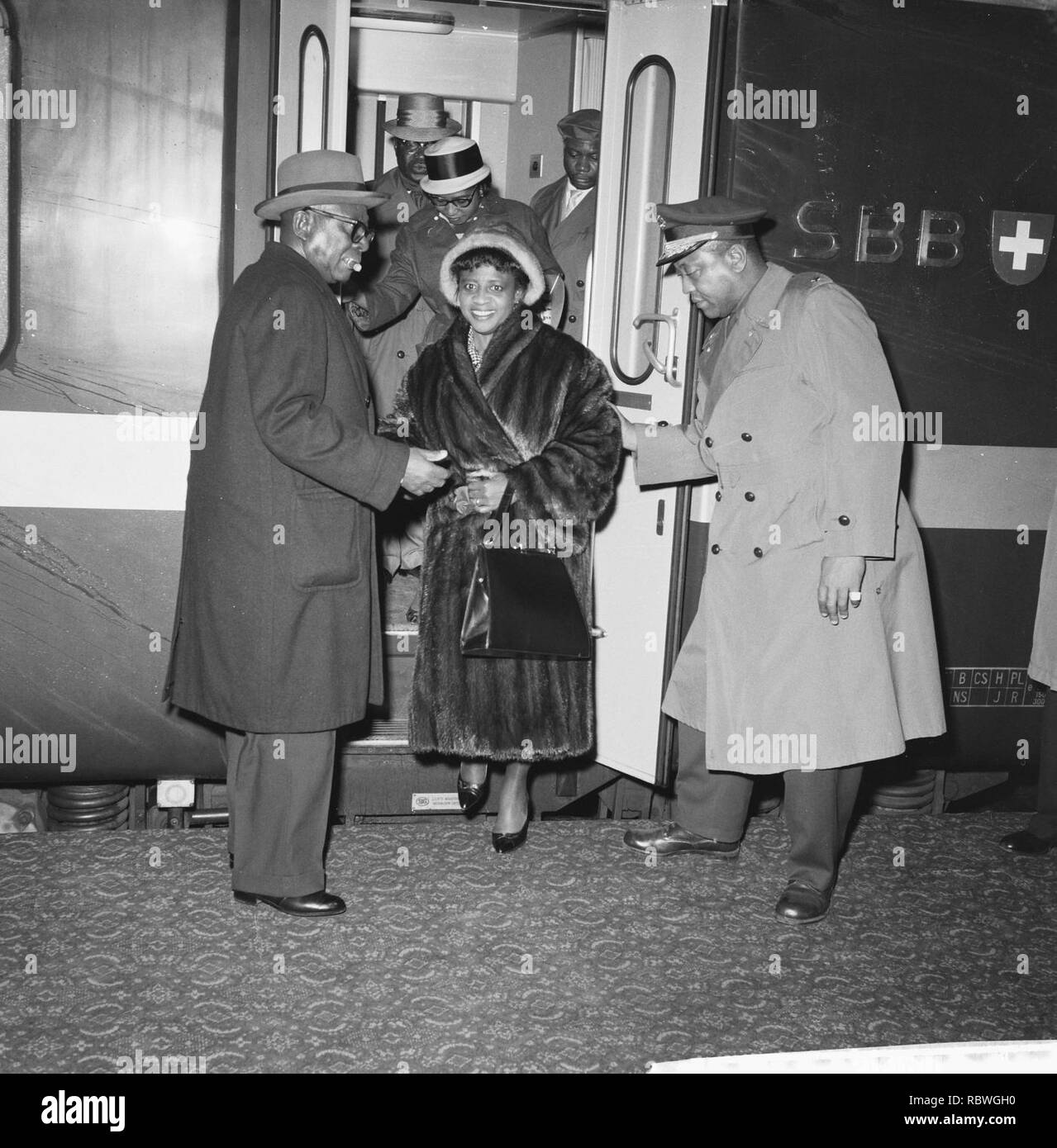 Aankomst president Tubman van Liberia in Den Haag, Bestanddeelnr 911-6710. Stock Photo