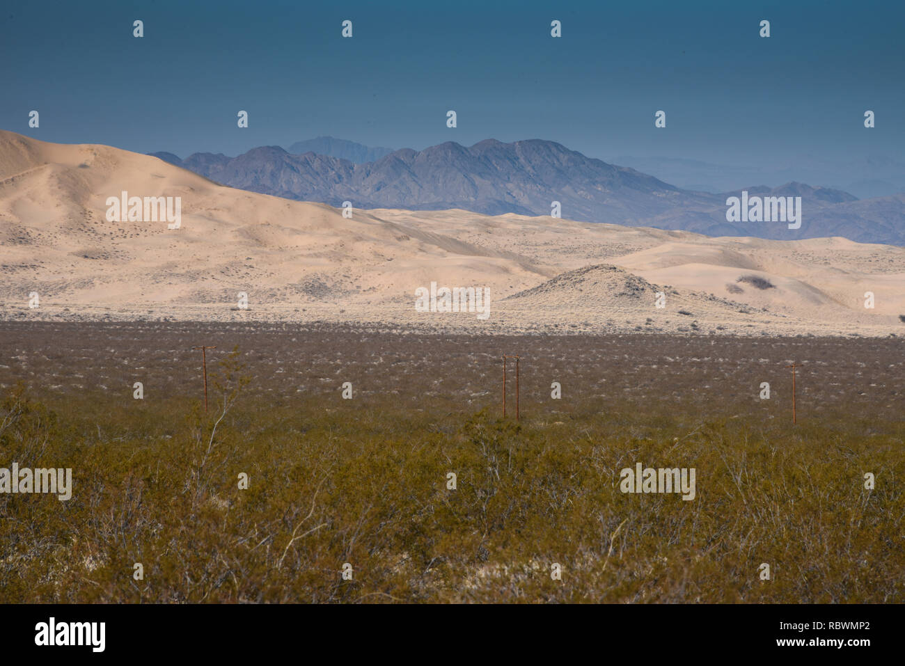 Kelso Sand Dunes, Mojave National Reserve, Southern California Stock 