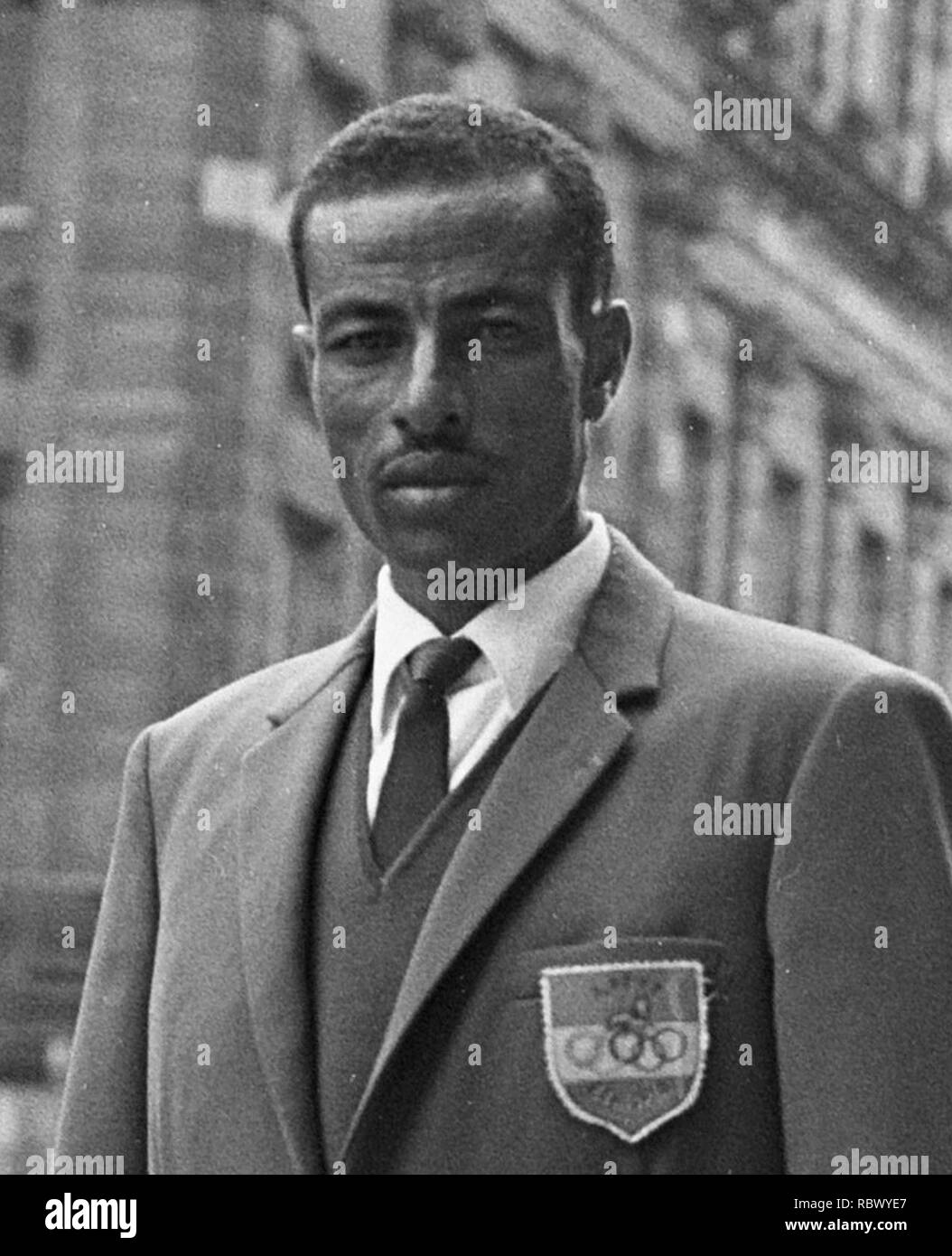 Abebe Bikila 1968c. Stock Photo