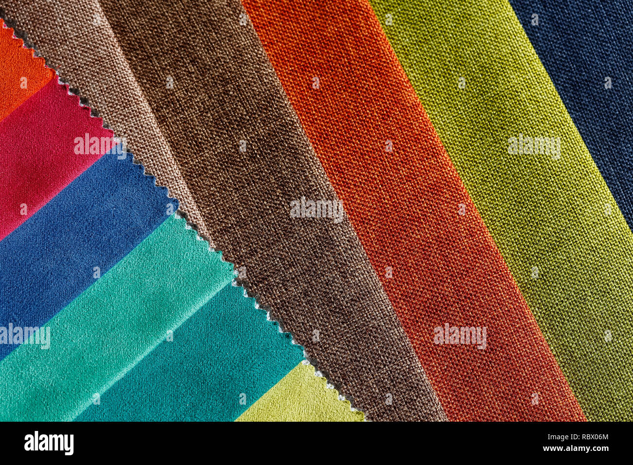 Expensive textile background in ideal colours on macro. Stock Photo