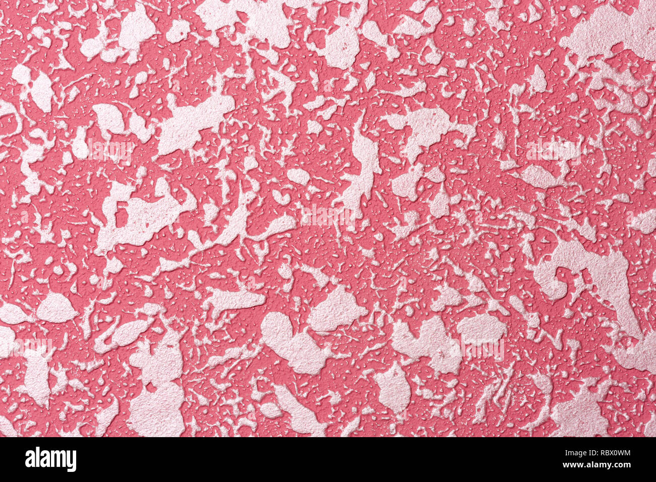 Abstract red plaster wall texture pastel. Background and texture. Stock Photo