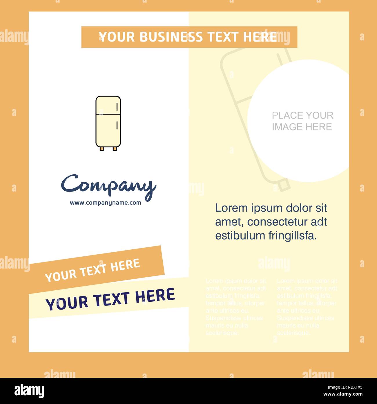 Fridge Company Brochure Template. Vector Busienss Template Stock Vector ...