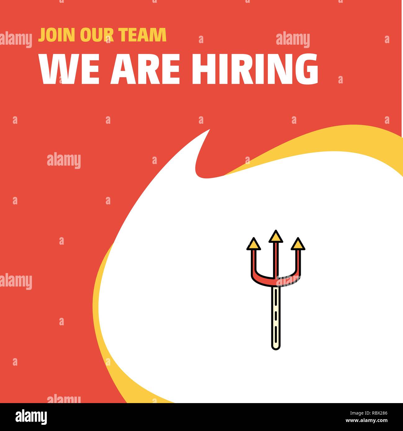 Join Our Team. Busienss Company Trident We Are Hiring Poster Callout ...