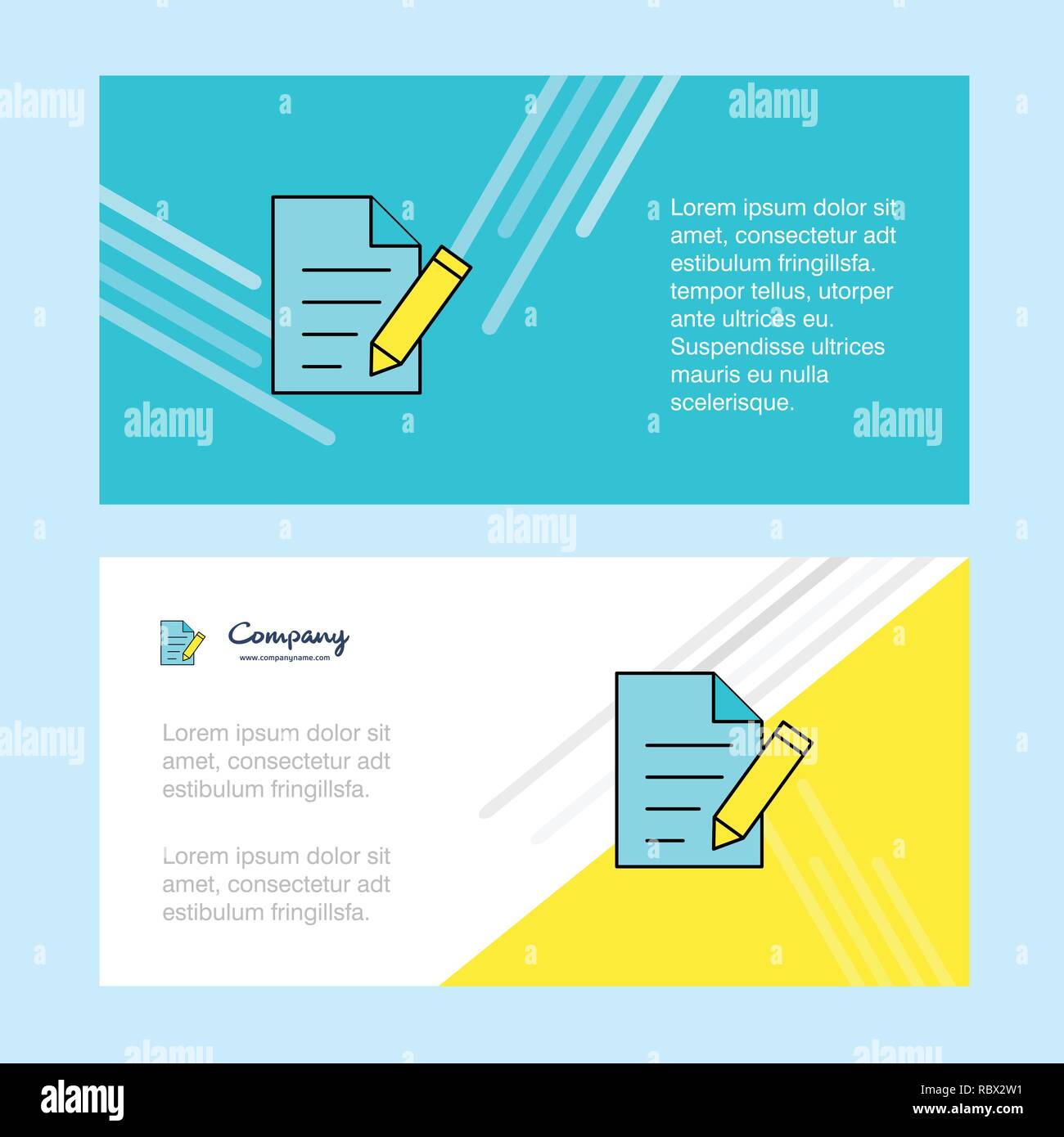 Write document abstract corporate business banner template