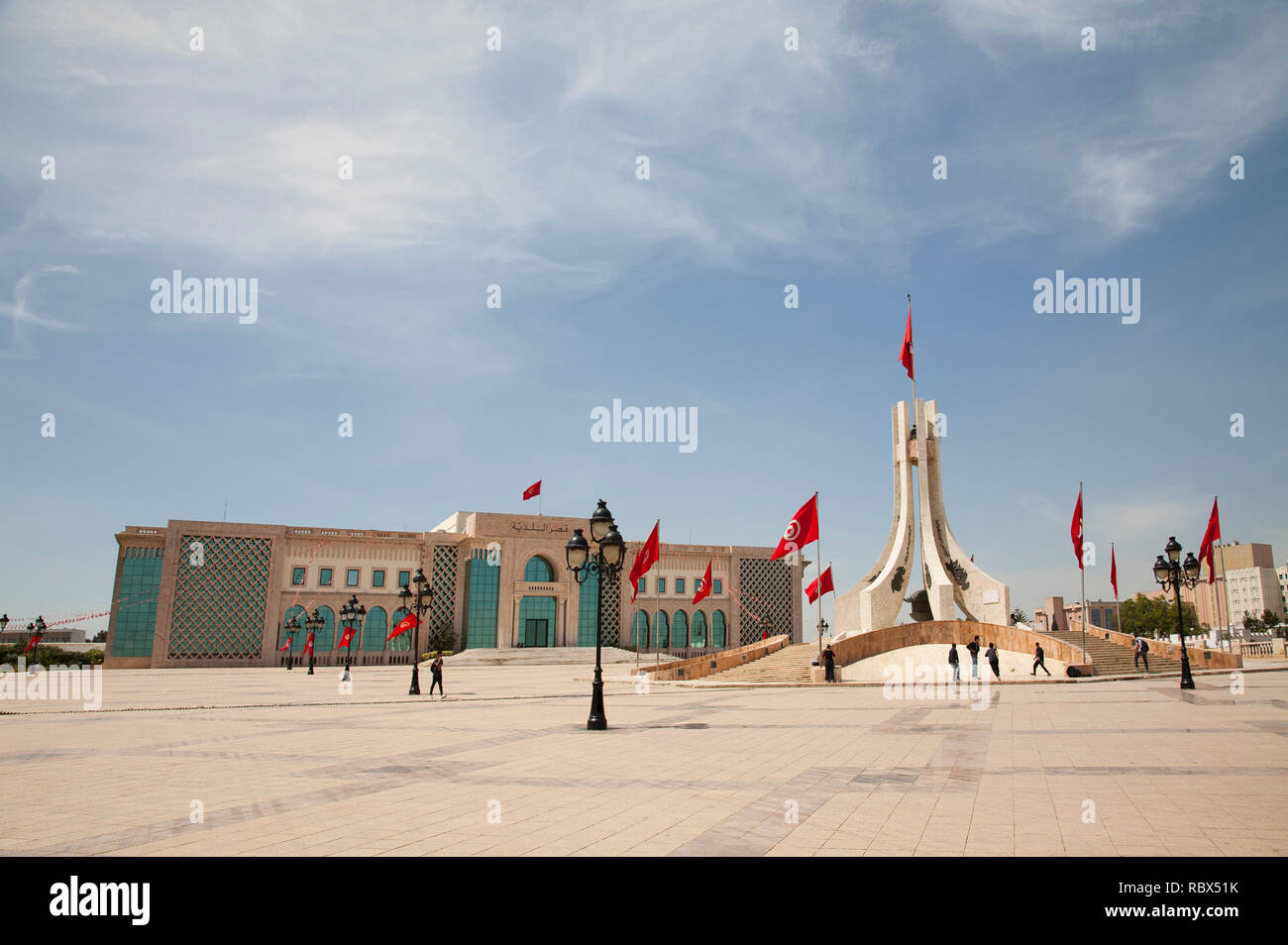 National Monument, Place de la Kasba, Tunis, Tunisia, Africa Stock Photo