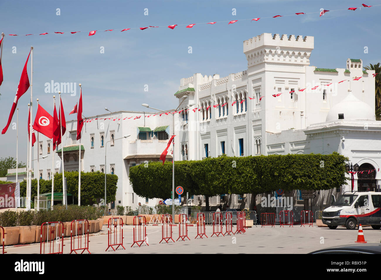 Government building, Place de la Kasba, Tunis, Tunisia, Africa Stock Photo Alamy