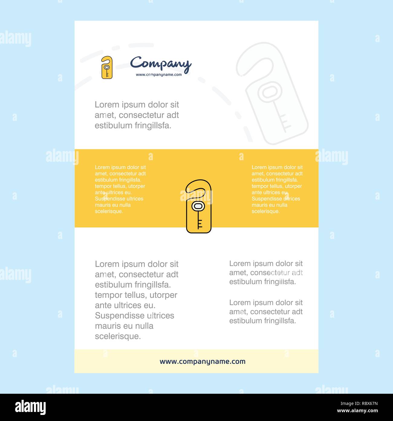 Template layout for Key tag comany profile ,annual report ...