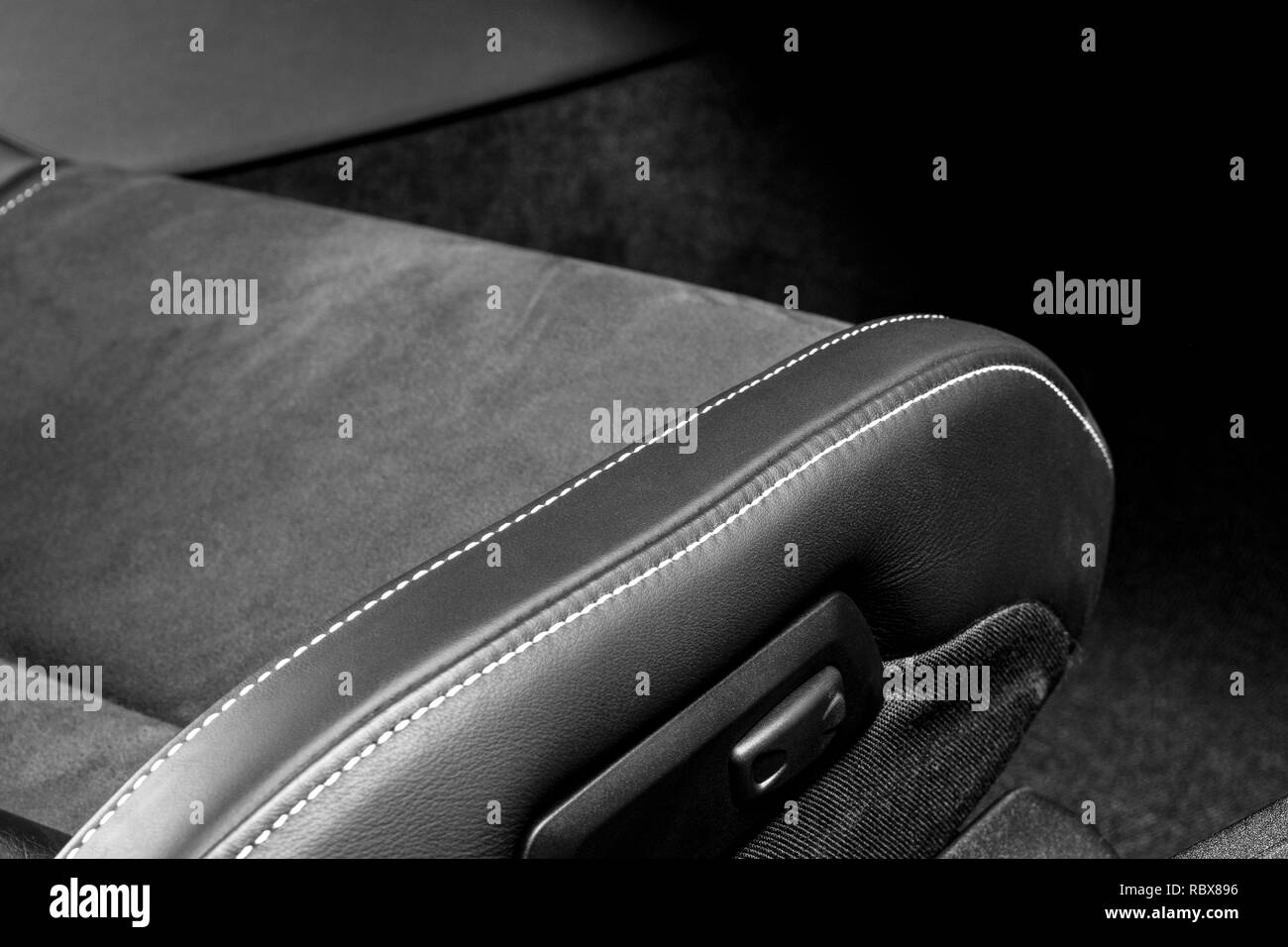 Modern Luxury car inside. Interior of prestige modern car. Comfortable