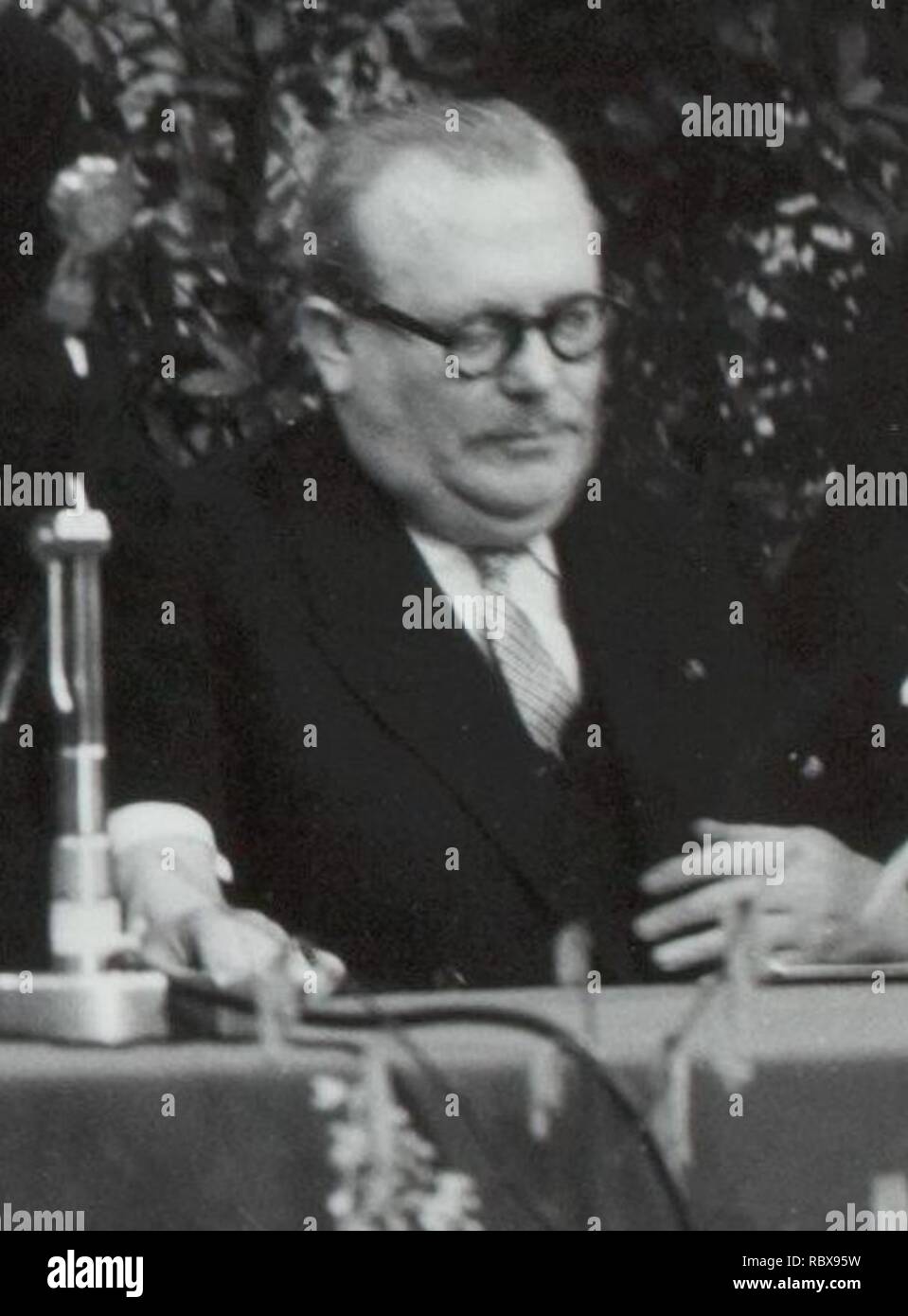 Achiel Van Acker (1958 Stock Photo - Alamy