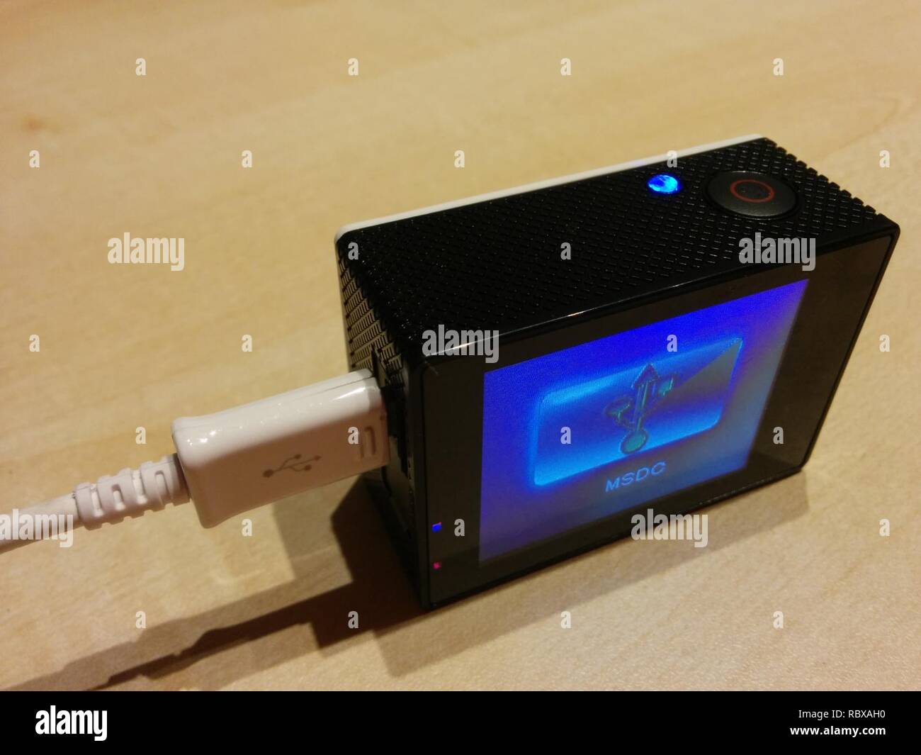 Action camera being accessed via MSDC Stock Photo Alamy