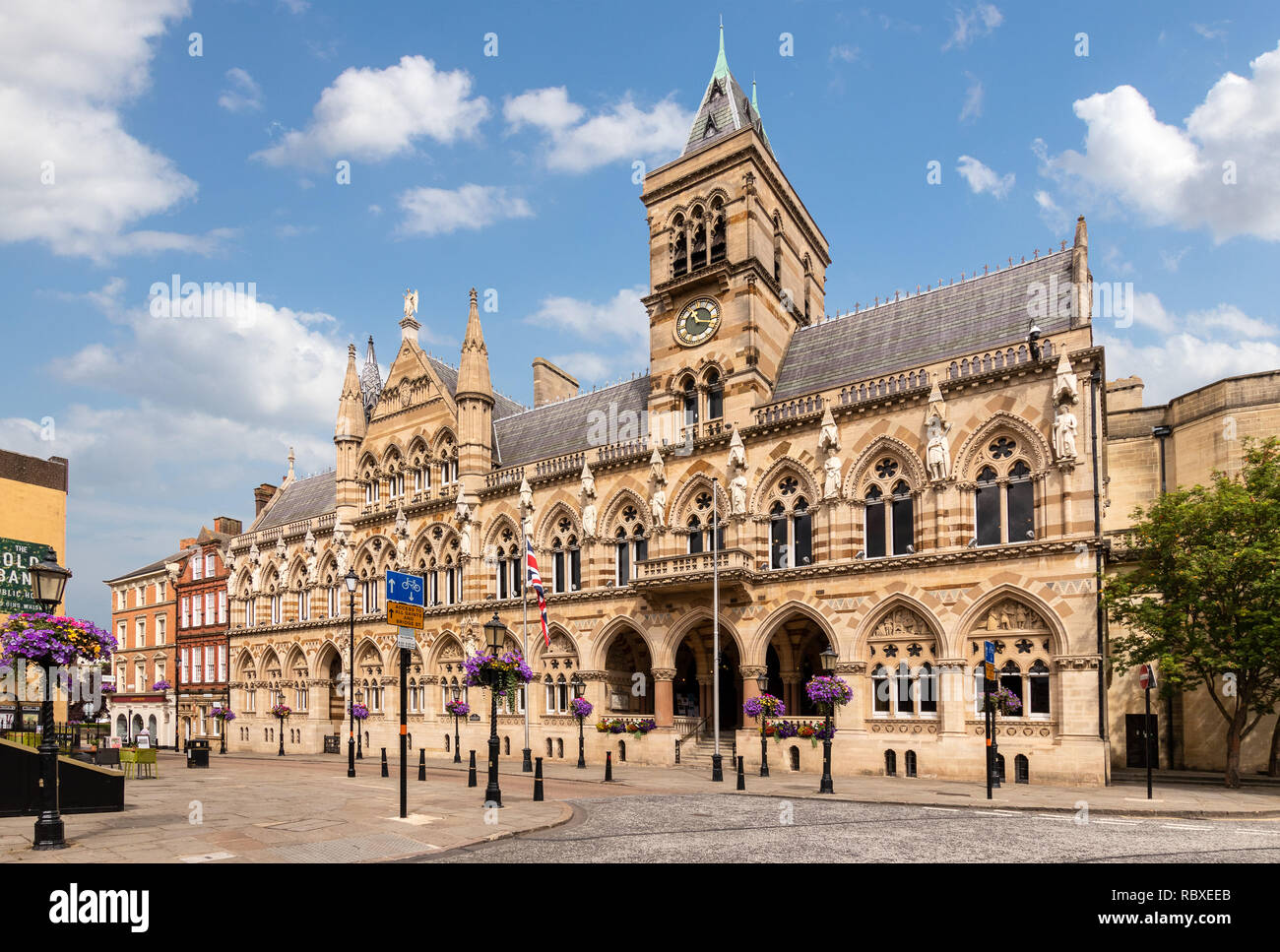 The Guild Hall, Northampton, England, UK, built to the design of Edward William Godwin between 1861 and 1864 Stock Photo