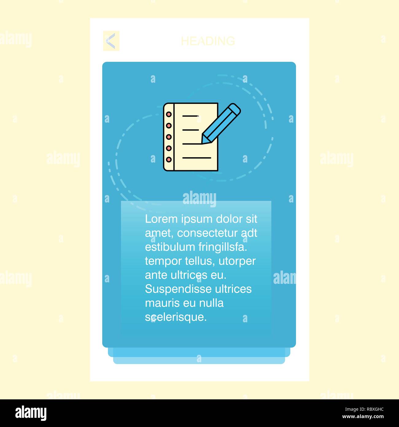 Writing On Notes Mobile Vertical Banner Design Design Vector