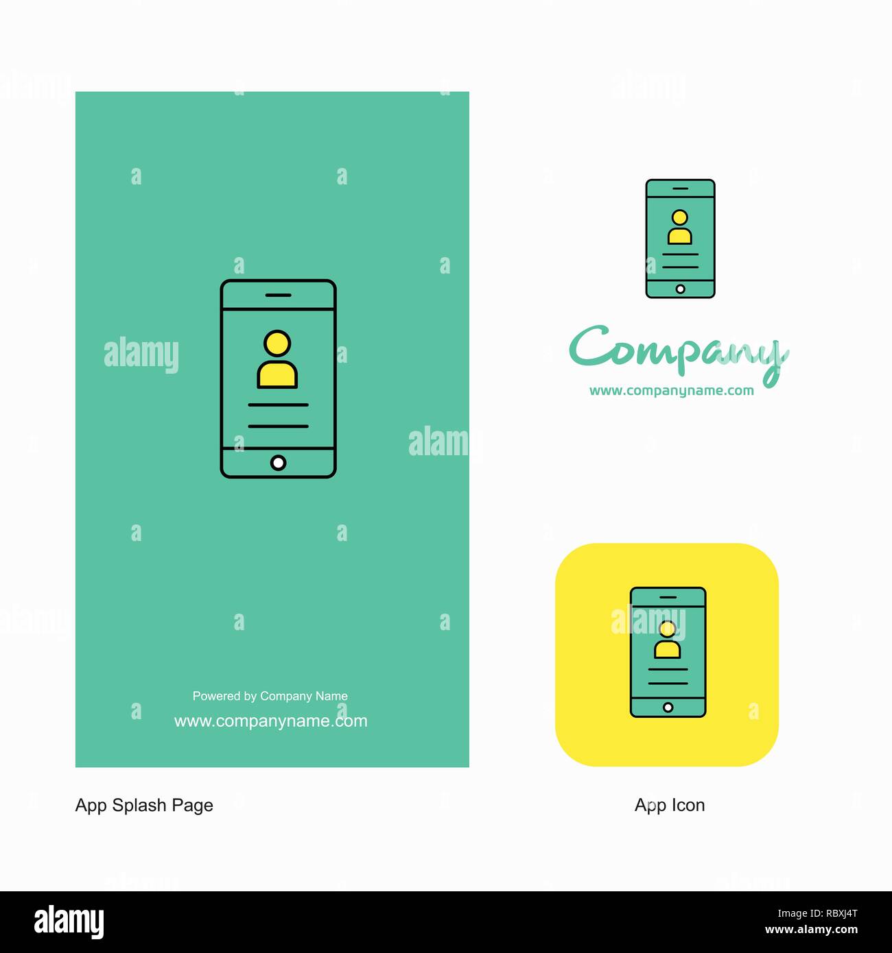 User profile Company Logo App Icon and Splash Page Design. Creative ...