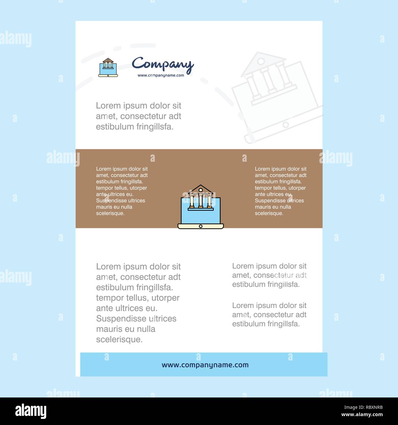 Template layout for Real estate website comany profile ,annual Pertaining To Real Estate Report Template